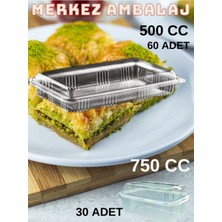 Feyza Design Çiğ Köfte ve Baklava Saklama Kapları, Kilitli, Sızdırmaz, 500G ve 750G, Paketli