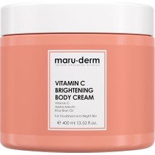 Maru.derm C Vitamini Aydınlatıcı Vücut Kremi 400 ml