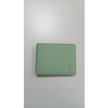 Massarelli Hakiki Deri Kadın Cüzdan Kartlık ve Para Bölmeli Mint Rengi MCZ8078