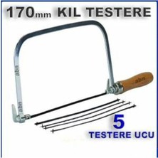 abnturk Ahşap Saplı 6 Parça Kıl Testere Seti ,plastik Için 5 Testere Ucu