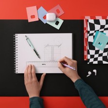 Rotring Min Silgi 3'lü Okul Seti- 0.7 Opal Mavi