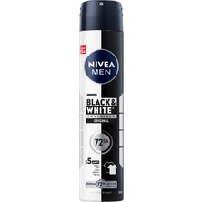 Men Erkek Sprey Deodorant &white Invisible Original 200ML, 72 Saat Anti-Perspirant Ter Koruması