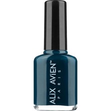 Alıx Avıen Limited Edition Işıltılı Petrol Mavi Oje-Yüksek Pigmentli Kalıcılık Hızlı Kuruma-Nail Lac