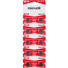 Maxell LR44 AG13 10'luk Blister 1,5V Hafıza Pili Düğme Pili