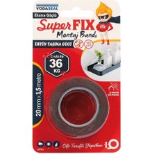 Vodaseal Montaj Bandı, 20 Milimetre x 1,5 Metre, Gri