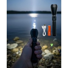 Aydogan's 60W Güçlü LED El Feneri 6000 Lümen Uzun Mesafe Aydınlatma Seti