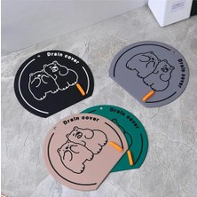 Banyo ve Mutfak Lavabo Koku Önleyici Gider Koruyucu Silikon Sızdırmaz Ped 1 Adet Kahverengi