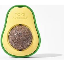 Doğal Catnip Içeren Yenilebilir Kedi Nanesi Otu Oyun Topu - Top Oyuncak, Kedi Yalama Topu - Avokado