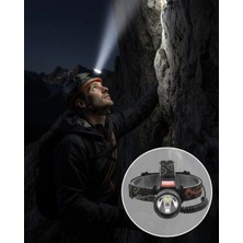 Zenvia Çok Fonksiyonlu LED Kafa Feneri Ayarlanabilir Odaklı