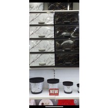 Feyza Design Siyah Plastik Komidin, Şık ve Dayanıklı, Modern Tasarım