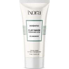 Ixora 75 ml Inventio Kil Maskesi Tüm Ciltler İçin Sebum ve Akne Etkili Yüz Maskesi