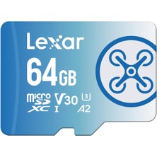 Lexar 64GB Fly High-Performance 1066X Microsdxc™ Uhs-I, Up To 160MB/S Read 60MB/S Write C10 A2 V30 U