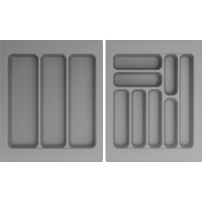 Feyza Design Iki Parça Çekmece Iç Kaşıklık ve Kepçelik Düzenleyici, 42X49 cm