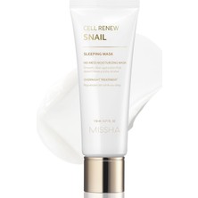 Salyangoz Özlü Nemlendirici ve Besleyici Uyku Maskesi Super Aqua Cell Renew Snail Sleeping Mask