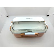 Feyza Design Paslanmaz Çelik Lunch Box 900ML Pembe, Sağlıklı ve Şık Saklama Çözümü