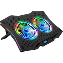 Gt Rgb Notebook Soğutucu Siyah