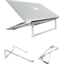 Verimly Ultra Hafif Katlanabilir Laptop Standı Yükseltici Stand Tüm Modellerle Uyumlu Metal