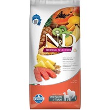 N&D Tropical Selection Somonlu ve Tropikal Meyveli Orta ve Büyük Irk Yetişkin Köpek Maması 10 kg