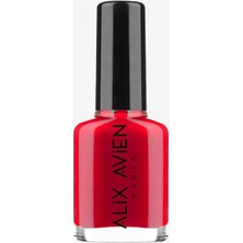 Alıx Avıen Limited Edition Işıltılı Kırmızı Oje - Pigmentli Uzun Süreli Kalıcı Hızlı Kuruma-Nail Lac
