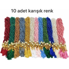10 Ad. Karışık Renk Hediyelik Inci Tesbihi 99'lu Namaz Tesbihi