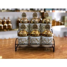 Feyza Design 7 Parça Lüks Baharat Takımı, Şık ve Kullanışlı Mutfak Seti