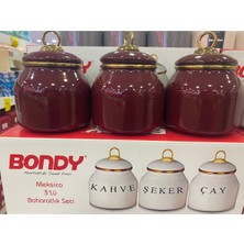 Feyza Design Renkli 3'lü Emaye Baharatlık Seti, Şık ve Pratik Mutfak Aksesuarı