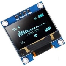Sanec OLED 0.96 Inç 128X64 Piksel Ekran Modülü - Mavi
