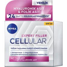 Cellular Expert Filler Yoğun Yaşlanma Karşıtı Gündüz Bakım Yüz Kremi 50 Ml, Hyaluronik Asit ve Folik