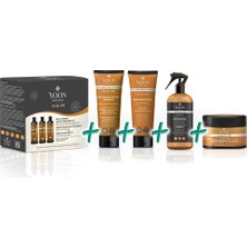 Yoon 5'li Mega Keratin Saç Bakım Seti, Düzleştirici & Saç Botoks, Tuzsuz Şampuan, Bakım Spreyi, Mask