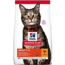 Hill's Science Plan Tavuklu Yetişkin Kuru Kedi Maması 1,5 kg Sağlıklı Sindirim ve Bağışıklık Desteği