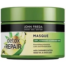 John Frieda Detox & Repair 250 ml Yüz Maskesi Kuru Saçlar İçin Avokado ve Kenevir Yağı İle Besleyici