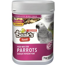 Beak's Kuş Yemi, Papağan Yemi, 750 gr