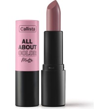 All About Color Matte Lipstick Mat Görünümlü Ruj 503 Table For Two, Pembe