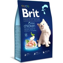 Brit Premium By Nature Yavru Kediler Için, Tavuk Etli Kuru Mama, 8 kg