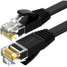 Cat6 Flat Ethernet Kablosu, 2 Metre, Siyah