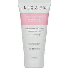 Licape Yaşlanma Karşıtı Bakım Kremi 40 ml Cilt Sıkılaştırıcı Kırışıklık Önleyici Özellik