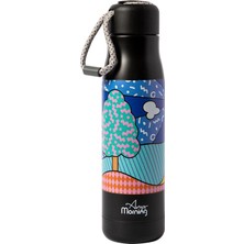 Any Morning 600 ml Paslanmaz Çelik Termos, Çift Duvarlı, Sızdırmaz Kapaklı, Siyah BA21547