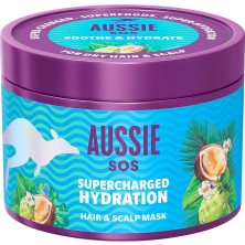 Aussie Sos Supercharged Hydration Saç & Saç Derisi Maskesi 500ML, Kuru Saç ve Kuru Saç Derisi Için