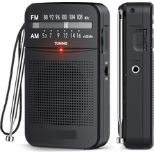 Hobimtek HT-263 Taşınabilir Am/fm Radyo Küçük Boy Cep Radyosu Pilli Radyo Knstar K-263