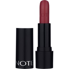 Note Deep Impact Lipstick 08 Sophisticate Burgundy Kremsi Dokulu Yarı Parlak Ruj, Kırmızı