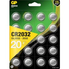 CR2032 3V Lithium Knopfzellen, 20 Stück Li-Mn Knopfbatterien Cr 2032 - 3 Volt Im 20-Er Pack, Batteri