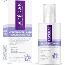Lapéras Keratin & Collagen Leave-In Conditioning Milk, Besleyici Nemlendirici Isı Koruması Sağlayan