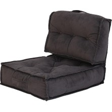 Homedius Poffi Sırtlı Yer ve Palet Minderi, Antrasit