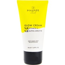 Polente Natural Aydınlatıcı Leke Kremi Glow Cream 50 ml %5 Vitamin C %2 Arbutin Özellikli
