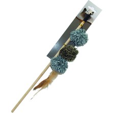 550525 Kedi Oltası, Kedi Otlu Oyuncak, Sap: 40CM, Peluş, 25X5