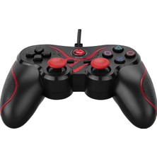 Snopy Rampage SG-R601 Ps3/pc Kırmızı USB 1.8m Joypad