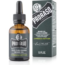 Proraso Beard Oil /Sakal Bakım Yağı Cypress Vetyver 30 ml Cilt İçin Yumuşatıcı ve Koruyucu Özellik