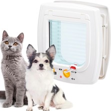 Swıng 5 Kedi-Köpek Kapısı, Beyaz, 13,5X13,7, Standard