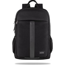 15.6 Inch Mila Serisi W600 - Macbook,mac Air Uyumlu Reflektörlü - Laptop Sırt Çantası - Siyah
