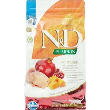 N&D Pumpkin Kısırlaştırılmış Kedi Maması 1.5 kg Balkabaklı ve Narlı Bıldırcın Etli Özel Formül